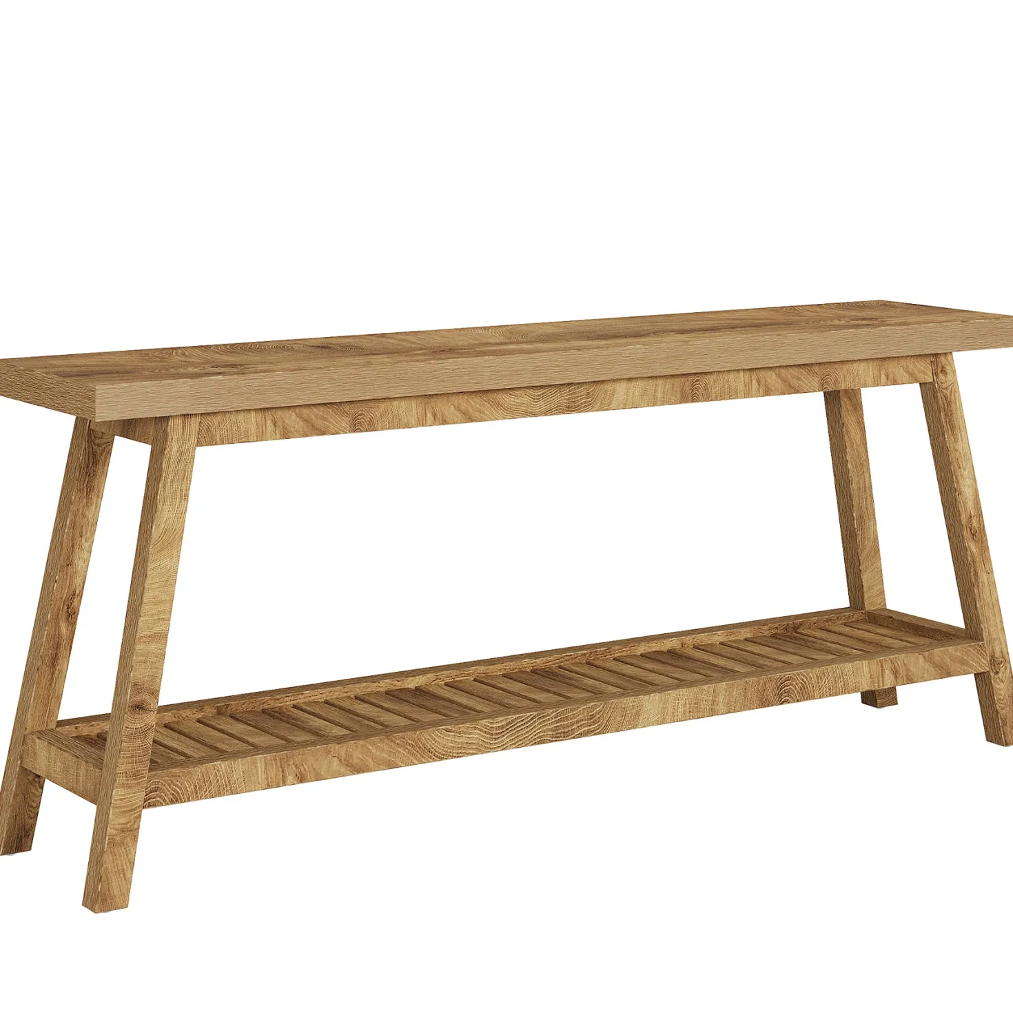 2-Tier Console Table, 70.9" Entryway Sofa Table for Hallway, Living Room