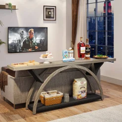 2-Tier Console Table, 70.9