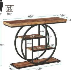 4-Tier Console Table, 41.3