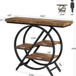 4-Tier Console Table, 39.4