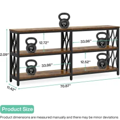 3-Tier Console Table, 70.9