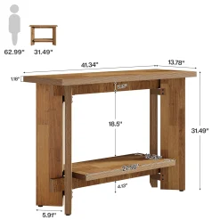 2-Tier Console Table, 41