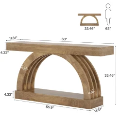 2-Tier Console Table, 63
