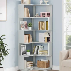6-Tier Corner Bookshelf, 64.96