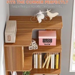 6-Tier Corner Bookshelf, 64.96