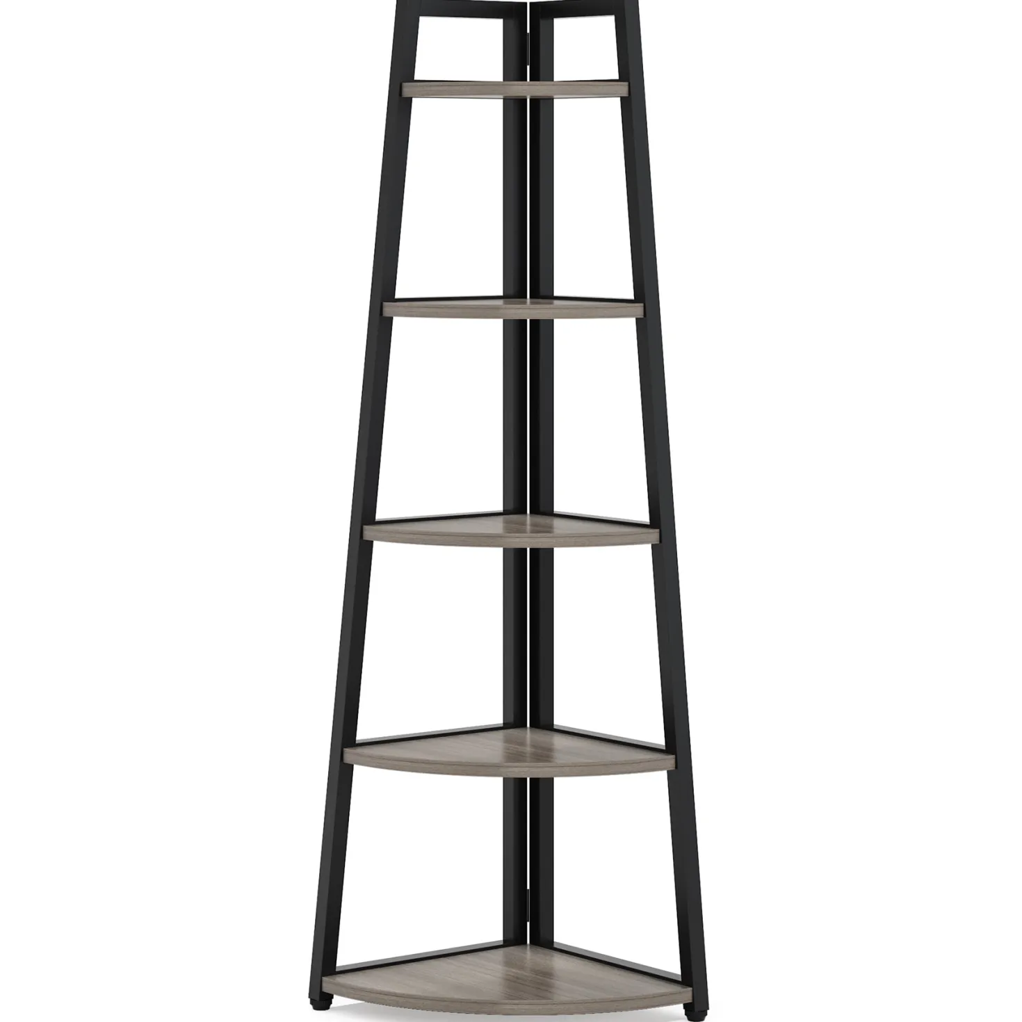 5-Tier Corner Bookshelf, 70" Tall Corner Shelves Plant Stand for Living Room