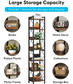 7-Tier Corner Shelf, 78.7