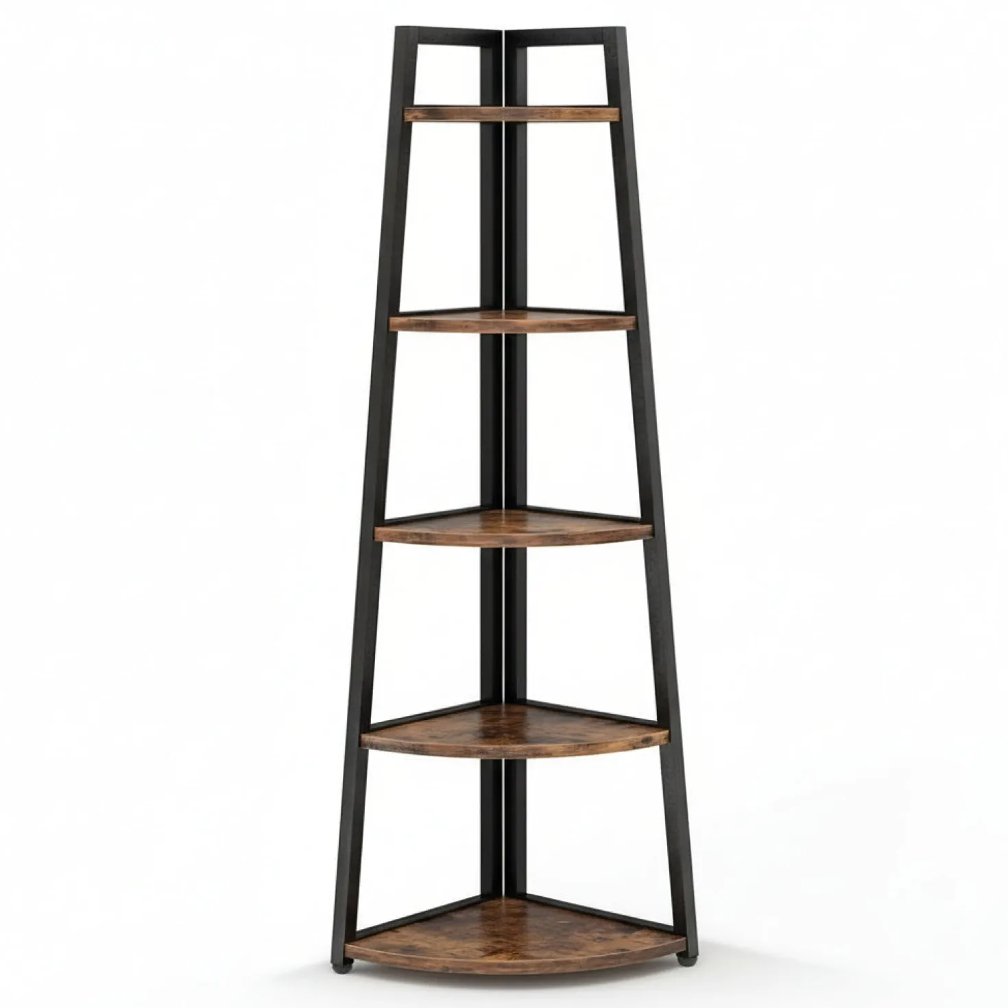5-Tier Corner Shelf, 70" Tall Corner Ladder Shelf Small Bookshelf