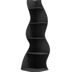 5-Tier Corner Shelf, Modern Wall Corner Bookshelf Bookcase
