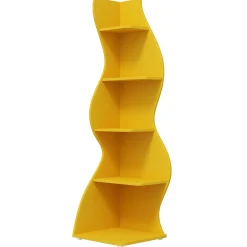 5-Tier Corner Shelf, Modern Wall Corner Bookshelf Bookcase