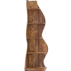 5-Tier Corner Shelf, Modern Wall Corner Bookshelf Bookcase