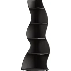 5-Tier Corner Shelf, Wavy Bookshelf Bookcase Display Rack for Home Office