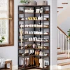 9-Tier Corner Shoe Rack, Freestanding Shoe Storage Shelf