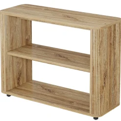 3-Tier End Table, Narrow Side Table Nightstand with Storage Shelves