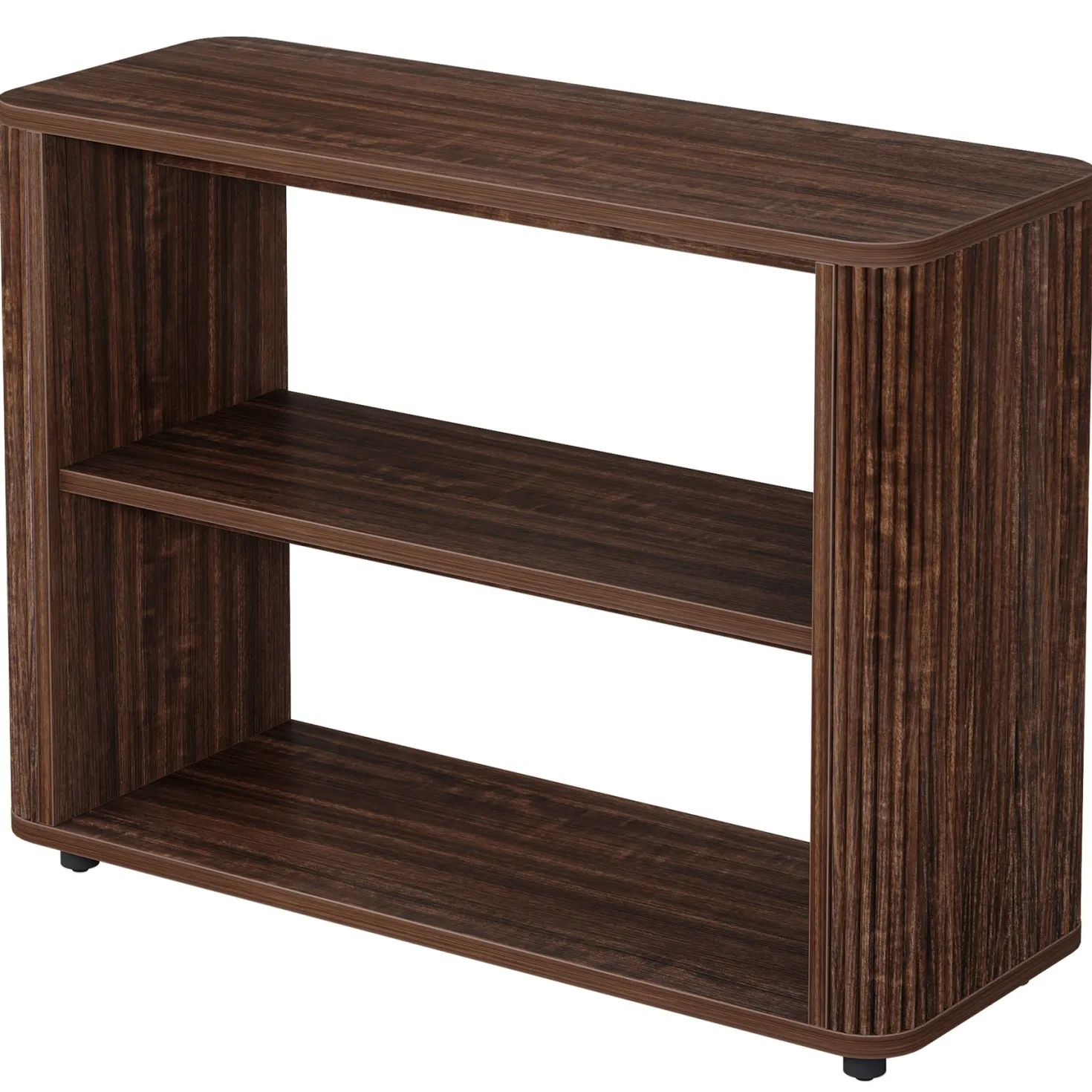 3-Tier End Table, Narrow Side Table Nightstand with Storage Shelves