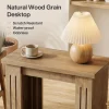 2-Tier Farmhouse End Table, 23.6" Side Table Nightstand with Storage for Living Room