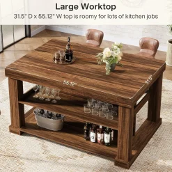 3-Tier Kitchen Island, 55