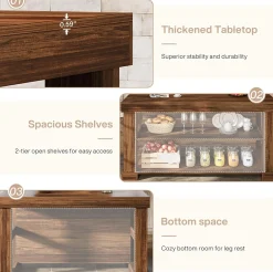 3-Tier Kitchen Island, 55
