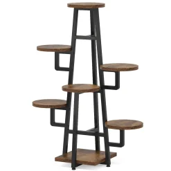 7-Tier Plant Stand, 43.3" Plant Pots Holder Rack Flower Stand