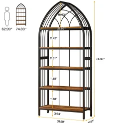 5-Tier Plant Stand, 74.8" Plant Shelf Flower Potted Stand Rack