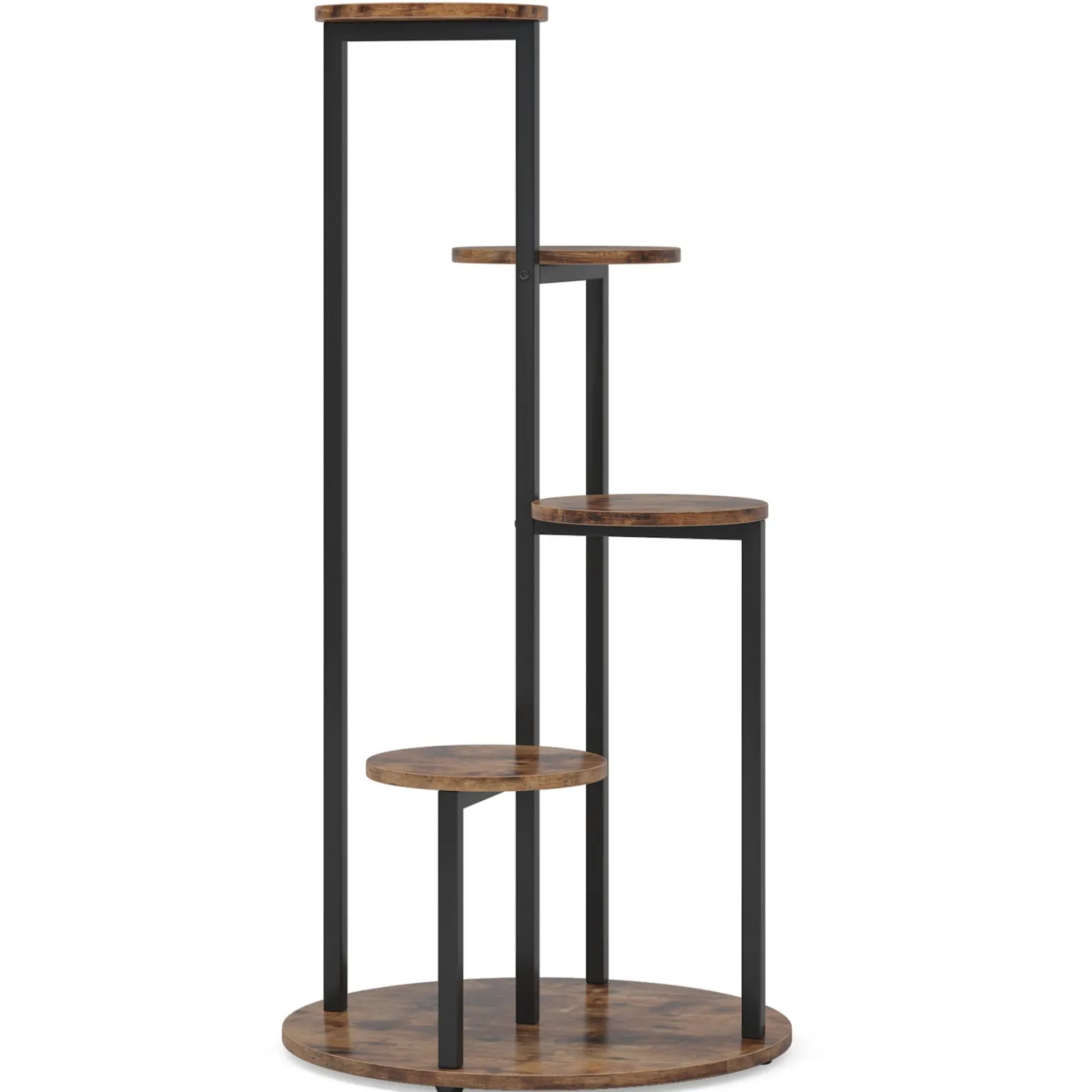 4-Tier Plant Stand, Multiple Potted Plants Holder Corner Flower Shelf