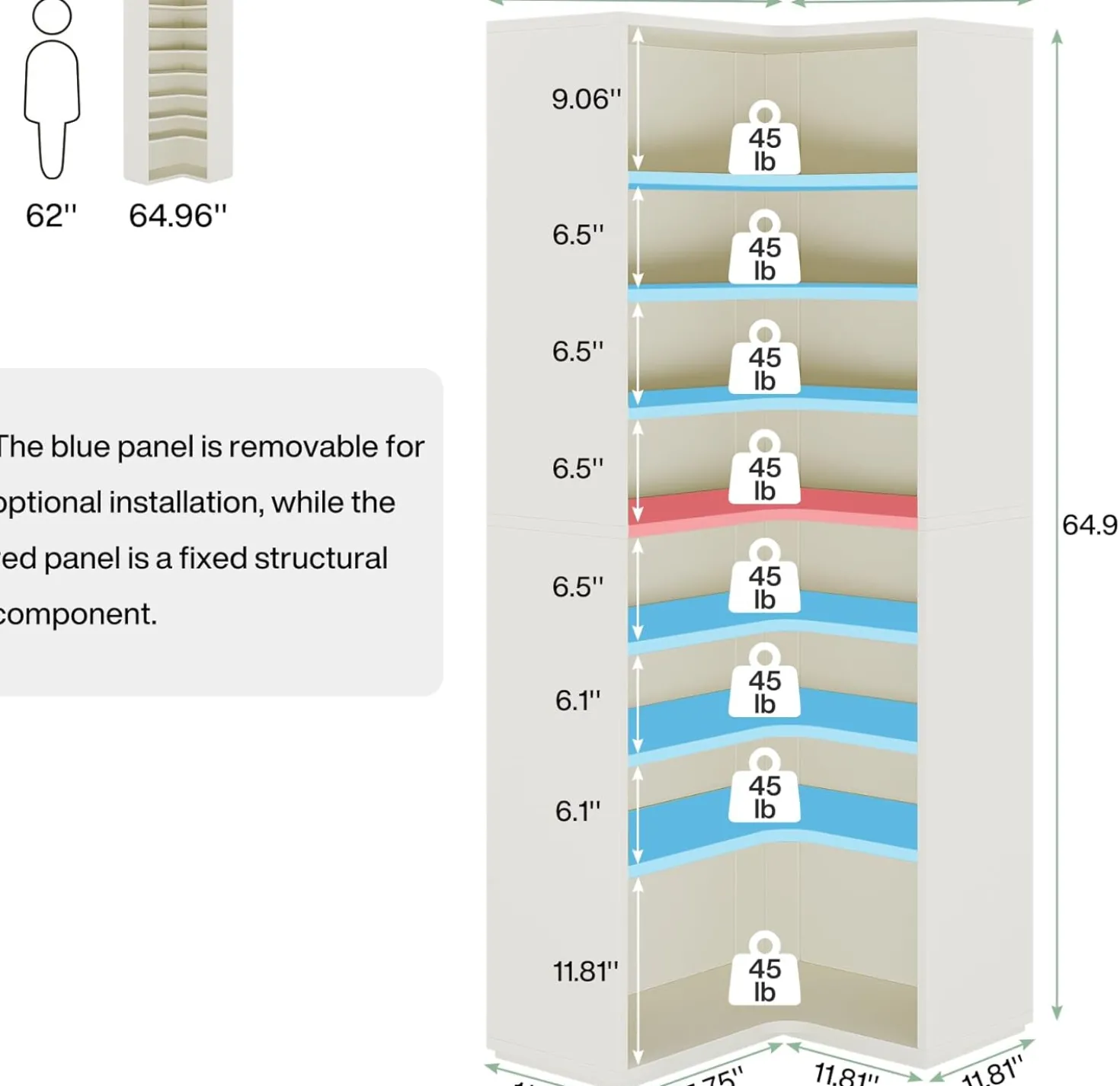9-Tier Shoe Cabinet, 24-32 Pairs Freestanding Shoe Rack Shoe Organizer