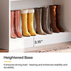 9-Tier Shoe Cabinet, 40-45 Pairs Shoe Storage Organizer with Open Shelves