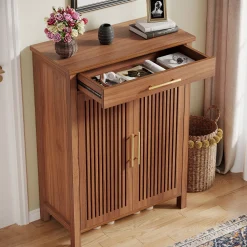 5-Tier Shoe Cabinet, Freestanding Shoe Rack Organizer with Adjustable Shelves