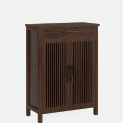 5-Tier Shoe Cabinet, Freestanding Shoe Rack Organizer with Adjustable Shelves