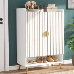 7-Tier Shoe Cabinet, Shoe Storage Organizer with Adjustable Shelves