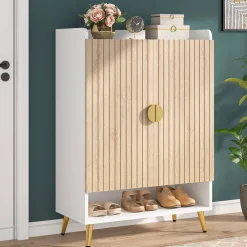 7-Tier Shoe Cabinet, Shoe Storage Organizer with Adjustable Shelves
