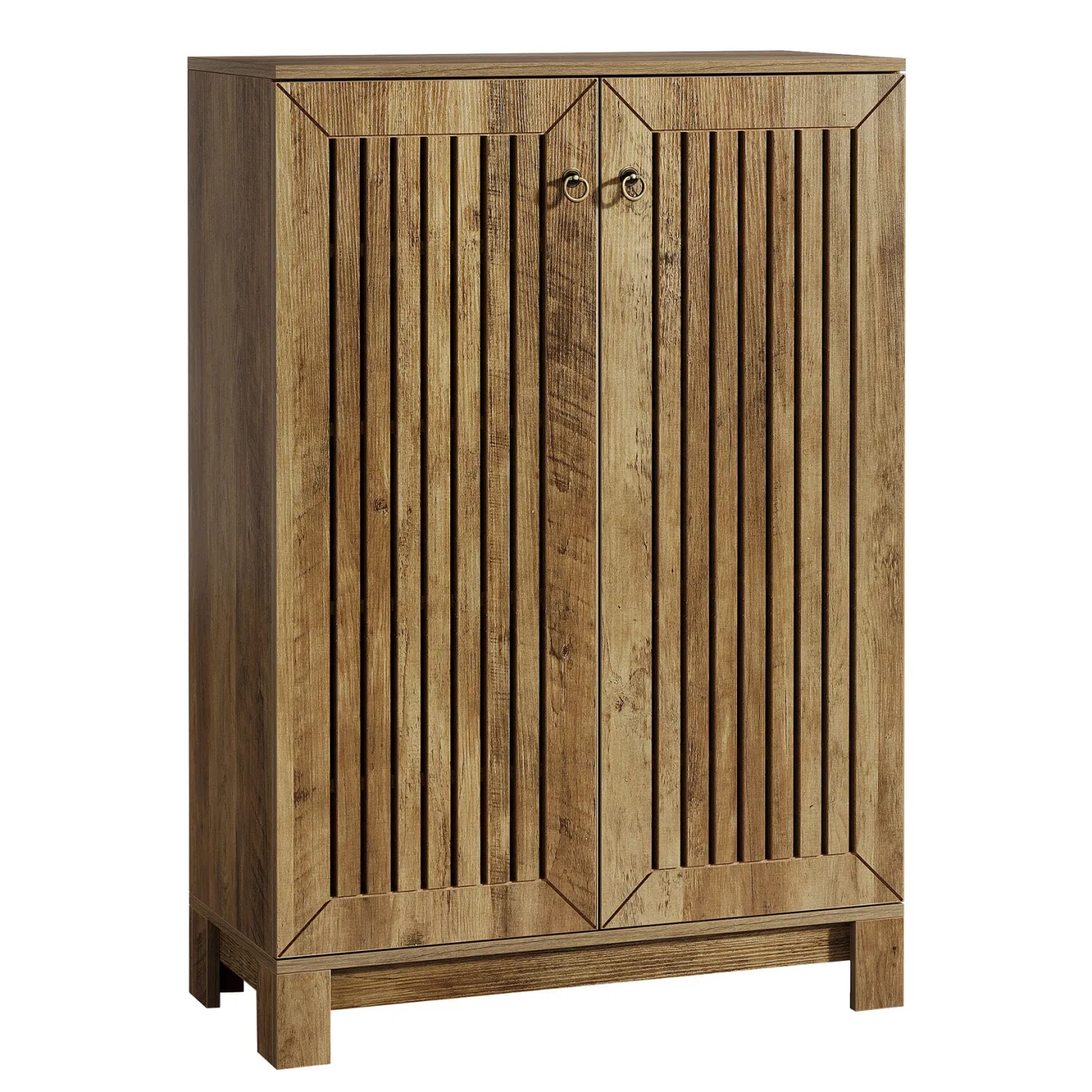 5-Tier Shoe Cabinet with Doors, Entryway Shoe Rack Organizer for Living Room, Hallway