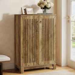 5-Tier Shoe Cabinet with Doors, Entryway Shoe Rack Organizer for Living Room, Hallway