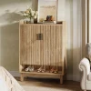 5-Tier Shoe Cabinet with Doors, 20-Pair Entryway Shoe Organizer Rack
