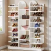 13-Tier Shoe Rack, Freestanding Entryway Shoe Organizer with Open Shelves