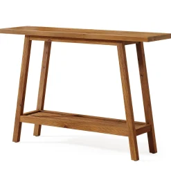 2-Tier Solid Wood Console Table, 41.3