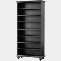 9-Tier Wood Shoe Cabinet Rack with LED Lighting & Solid Wood Legs
