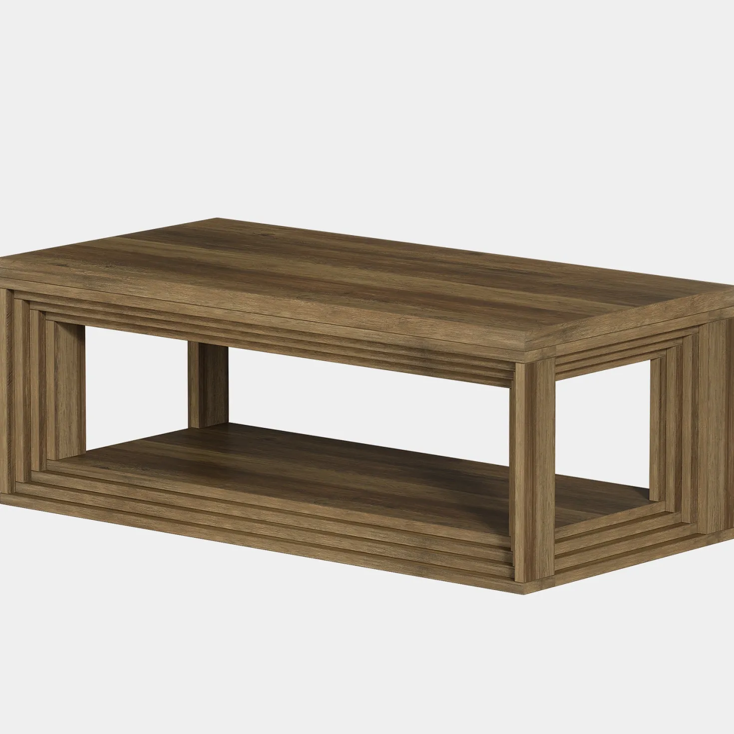 Tribesigns 47" Center Table, Rectangular Storage Coffee Table for Home