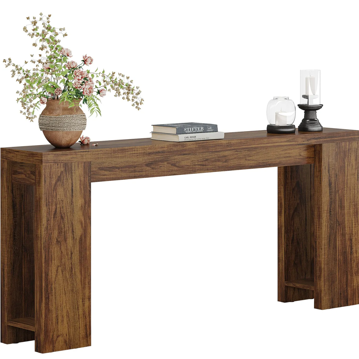 Tribesigns 70.9" Extra Long Console Table, Farmhouse Narrow Sofa Table for Entryway