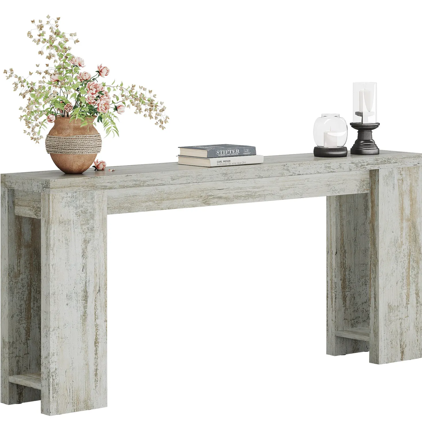 Tribesigns 70.9" Extra Long Console Table, Farmhouse Narrow Sofa Table for Entryway