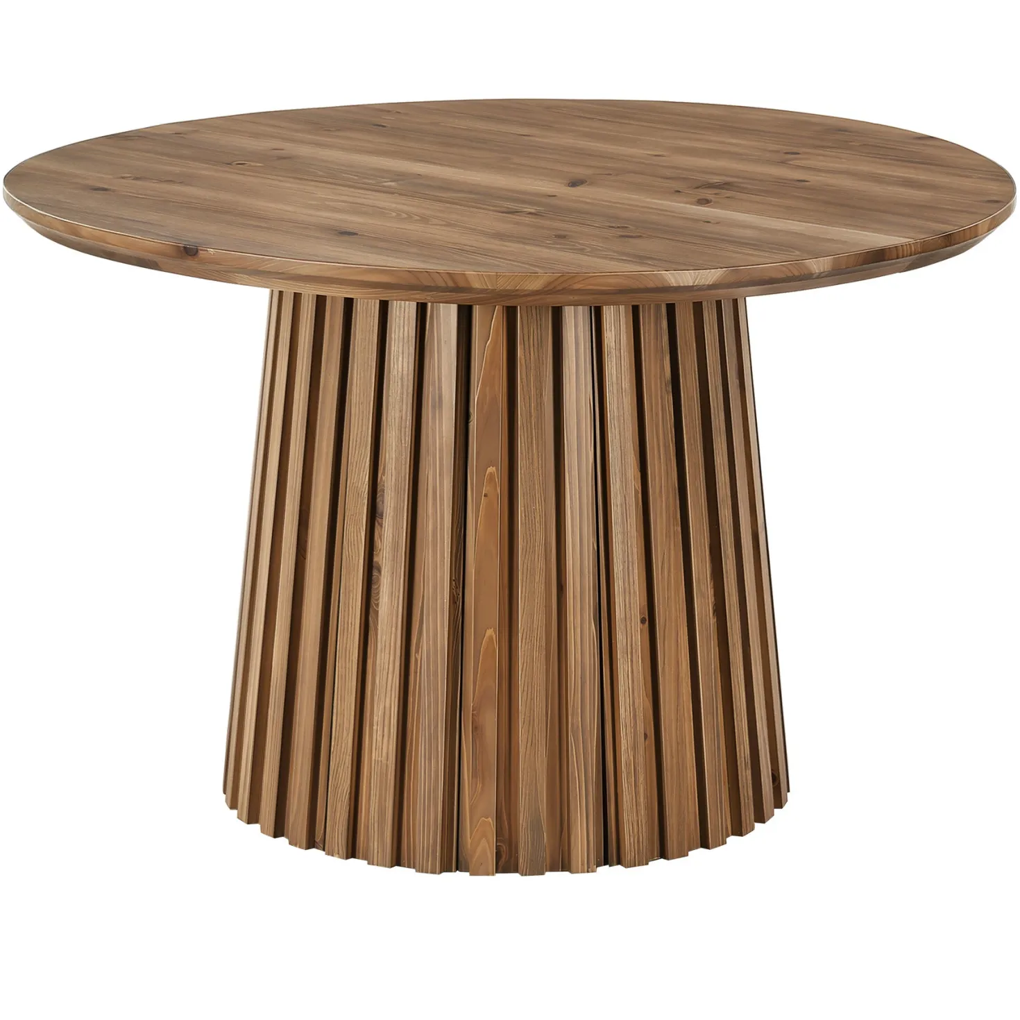 Tribesigns 47.24" Round Dining Table, Solid Wood Table for 4-6 People