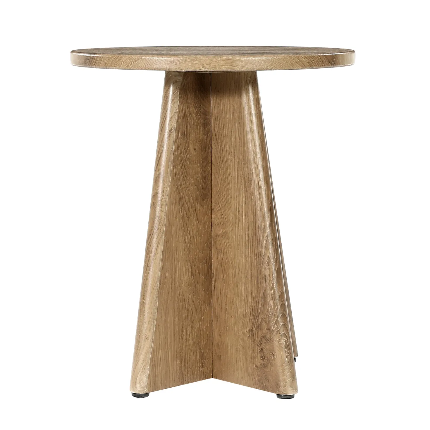 Tribesigns 19.7" Round End Table, Wooden Side Table for Living Room