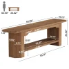 Tribesigns 63" Solid Wood Entryway Bench, Long Shoe Bench for Hallway