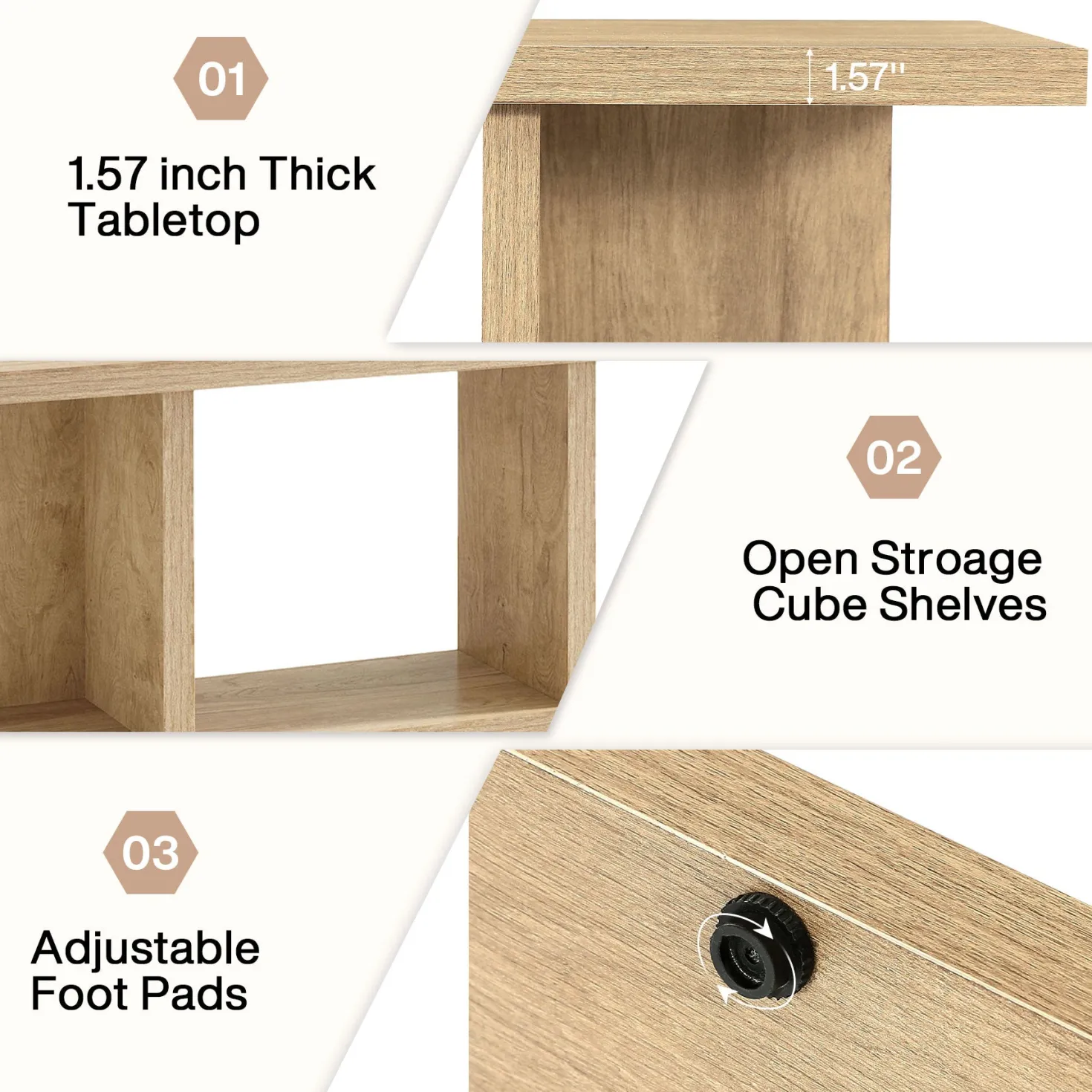 Tribesigns 70.8" TV Stand, Entertainment Center with Storage for Living Room