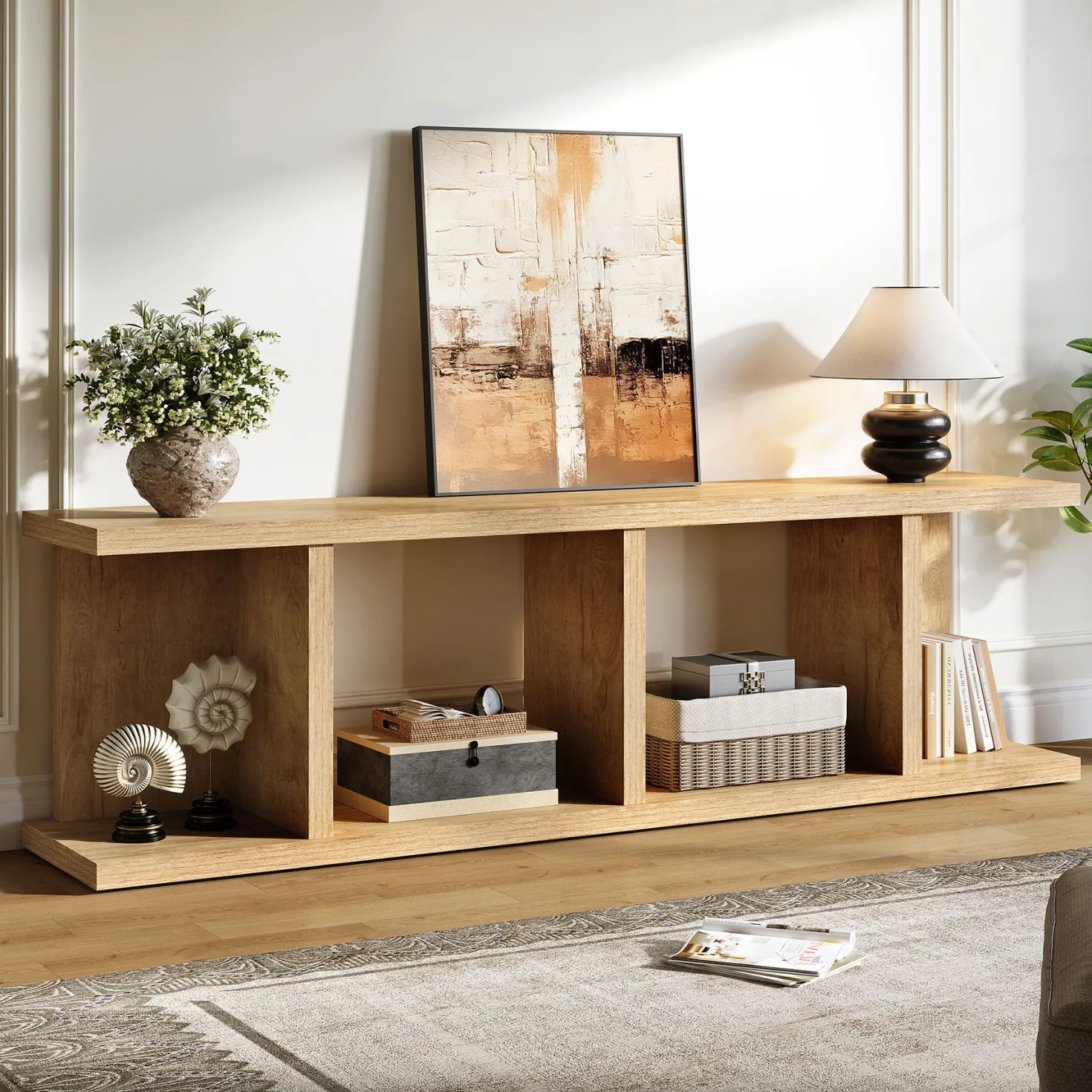 Tribesigns 70.8" TV Stand, Entertainment Center with Storage for Living Room