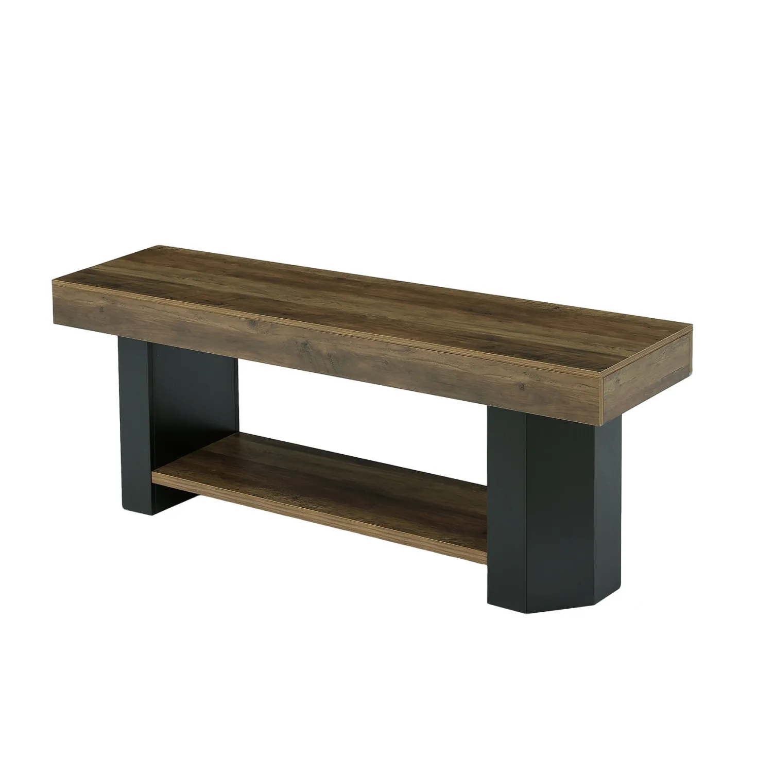Tribesigns 63" TV Stand, Farmhouse TV Console with Shelf for Living Room