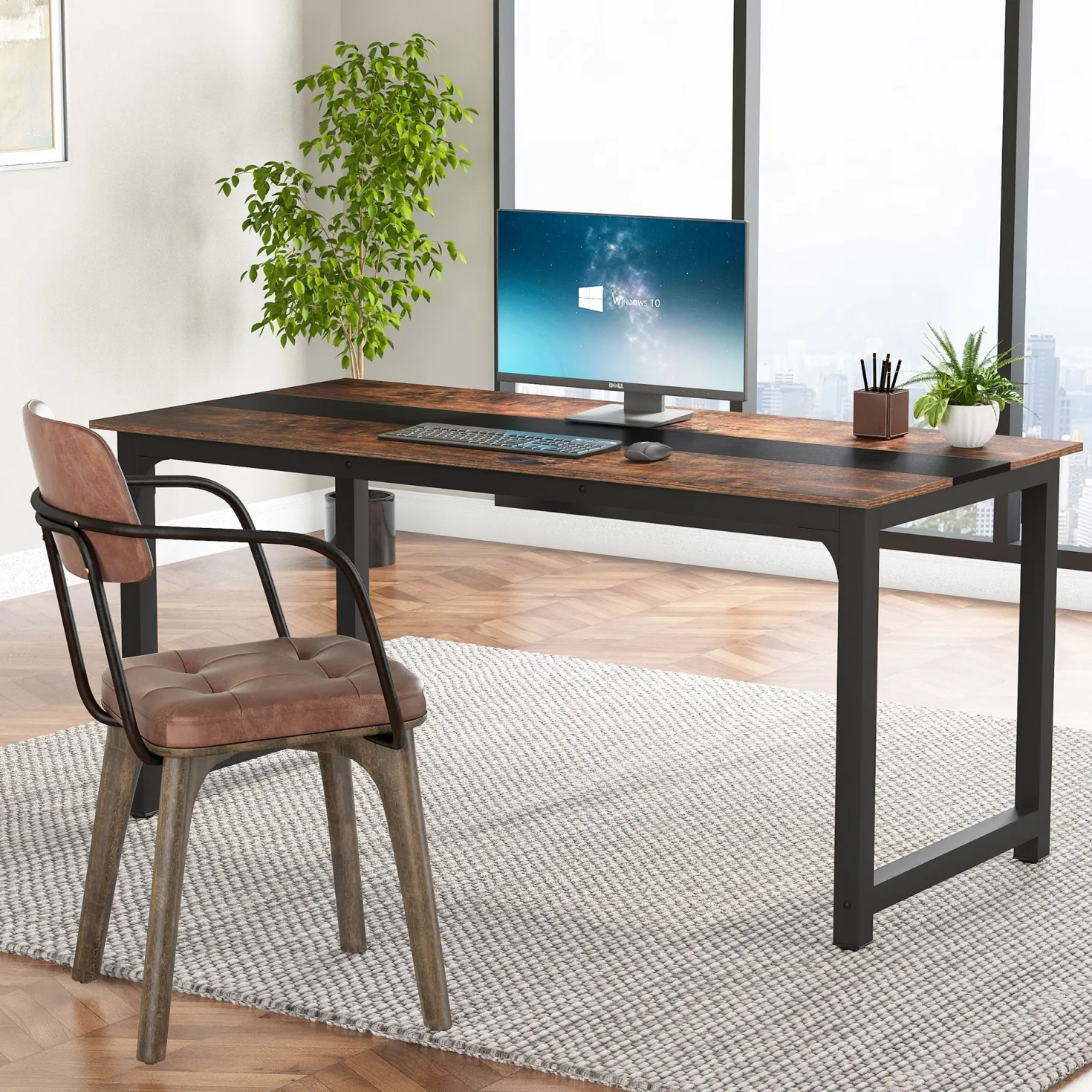 Tribesigns Computer Desk, Office Desk Computer Table Study Writing Desk