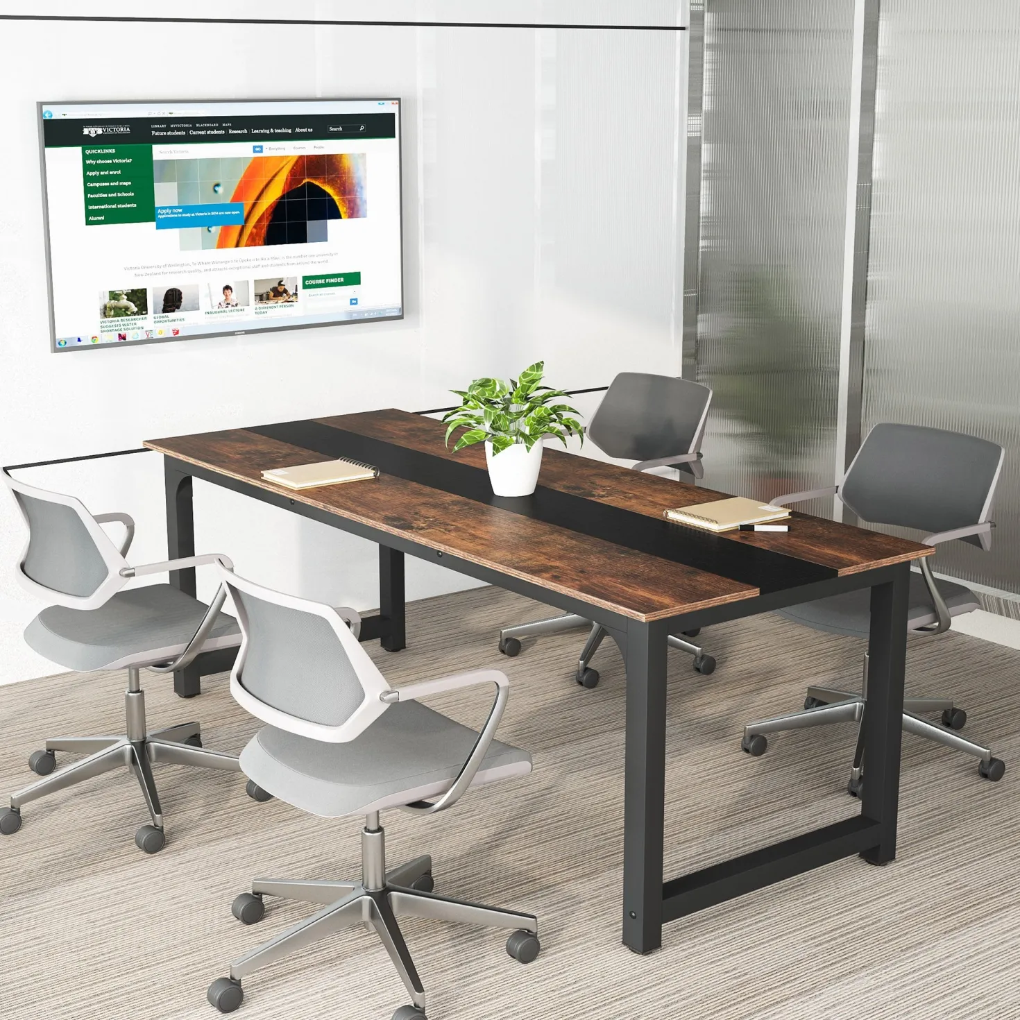 Tribesigns Computer Desk, Office Desk Computer Table Study Writing Desk