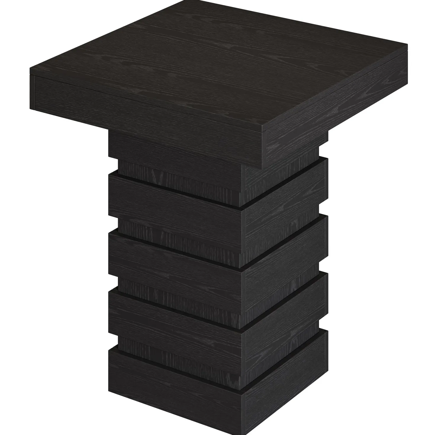 Tribesigns 37.4-Inch Bar Height Table, Square Pub Table with Block Base for Kitchen Nook Living Room