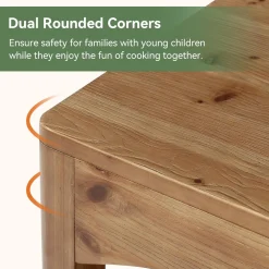 Tribesigns 59-Inch Bar Table, Farmhouse Counter Height Table with Storage Shelves for Kitchen Dining Room